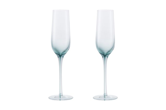 Denby Colours Pair of Flutes Green 230ml