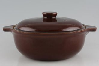 Denby Pottery Homestead Brown Stoneware Casserole with Lid England