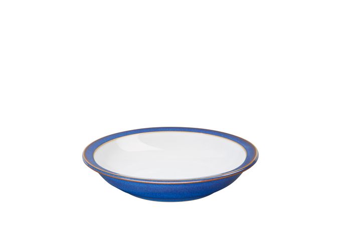 Denby Imperial Blue Rimmed Bowl White 21cm