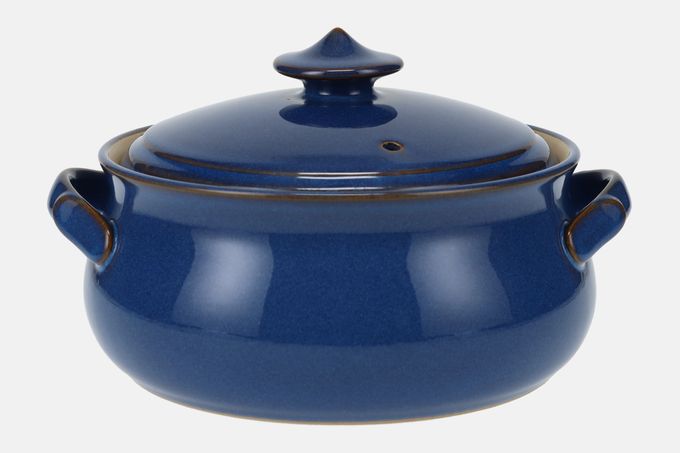 Denby Imperial Blue Vegetable Tureen with Lid Round - 2 lug handles 2 1/2pt