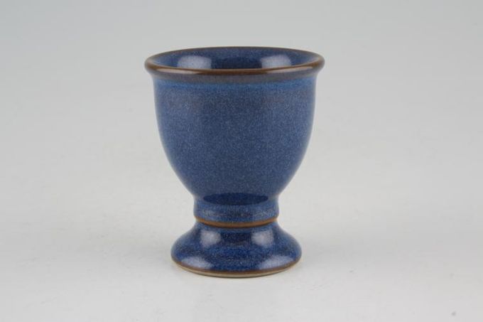 Denby Imperial Blue Egg Cup New Style - Flared out at top. 2 1/8 x 2 1/2"