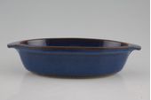 Denby Imperial Blue Entrée Oval - Square Ears 8 3/4 x 5 x 2" thumb 1