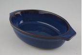 Denby Imperial Blue Entrée Oval - Square Ears 8 3/4 x 5 x 2" thumb 2