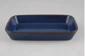 Denby Imperial Blue Butter Dish + Lid Box shape, base is all blue thumb 2