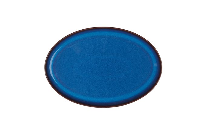 Denby Imperial Blue Oval Plate / Platter 27 x 18.5cm