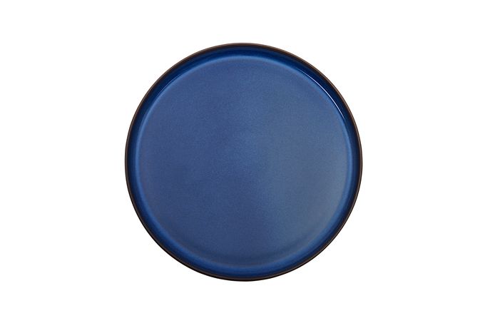 Denby Imperial Blue Round Platter All Blue 31cm