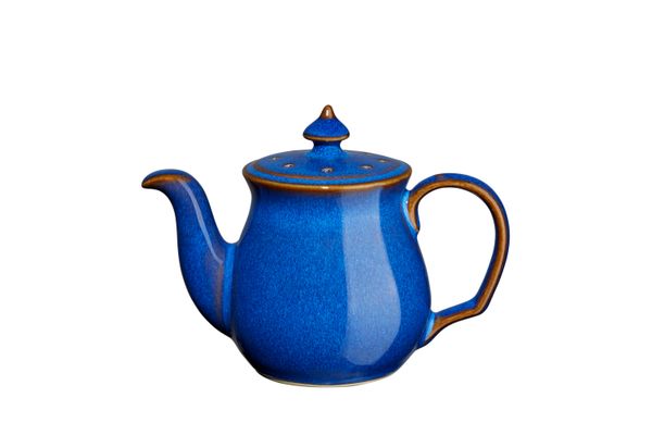 Denby Imperial Blue Pepper Pot Teapot Shape