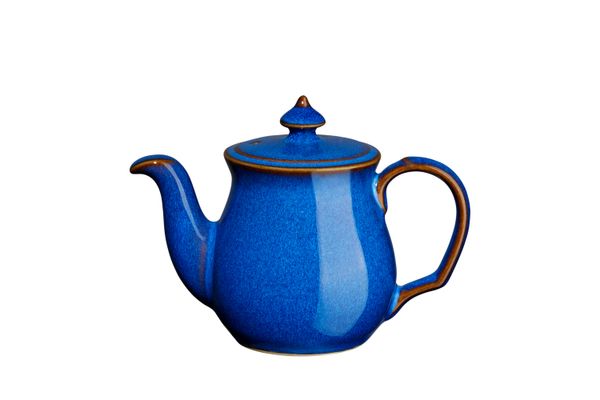 Denby Imperial Blue Salt Pot Teapot Shape