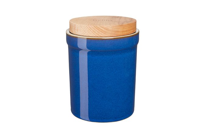 Denby Imperial Blue Storage Jar + Lid New Style