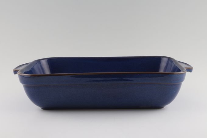 Denby Imperial Blue Serving Dish Oblong, eared 13 1/4 x 7 1/4 x 2 3/4"