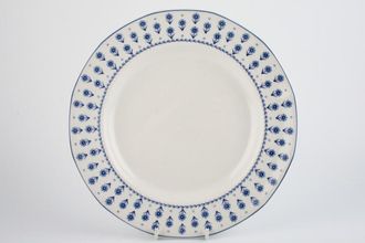 Set of 4 Adams DAISY White Blue Floral Dinner Plates FREE SHIPPING!!! 
