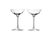 Waterford Elegance Pair of Champagne Saucers Optic Champagne Bell Coupe thumb 1