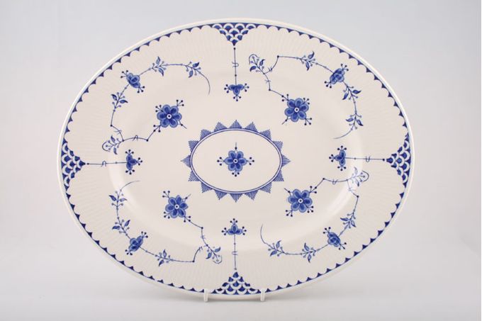 Masons Denmark - Blue Oval Plate / Platter 12"
