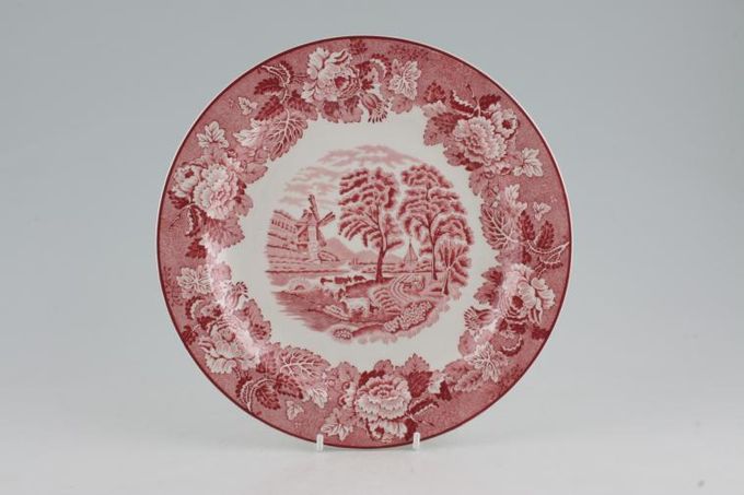 Wood & Sons English Scenery - Pink Breakfast / Lunch Plate Smooth Rim 9"
