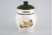 Wood & Sons Jacks Farm Storage Jar + Lid Coffee - Round Shape 5 1/2" thumb 1