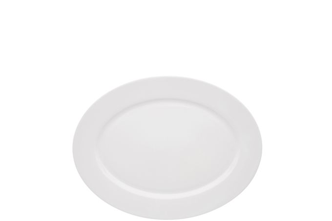 Vista Alegre Spirit White Oval Plate / Platter 37.1 x 28.4 x 2.9cm