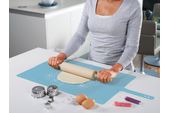 Joseph Joseph Cooking and Baking Roll-up Rollup Silicone Pastry Mat - Blue thumb 2