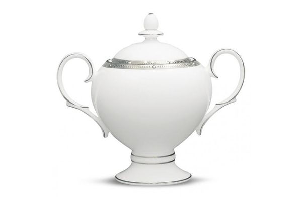 Noritake Rochelle Platinum Sugar Bowl - Lidded (Tea)
