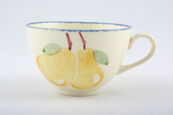 Poole Pottery Dorset Fruit Plum. 4" Breakfast Tea Cup & Saucer 