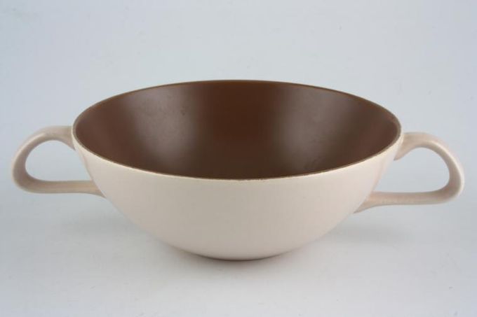 Poole Mushroom and Sepia - C54 Soup Cup 2 handles