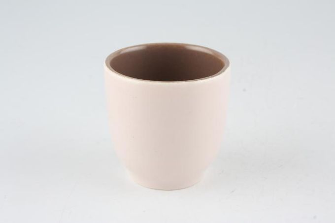 Poole Mushroom and Sepia - C54 Egg Cup straight sides 1 3/4 x 1 3/4"