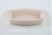 Poole Mushroom and Sepia - C54 Butter Dish Base Only 8 1/4" thumb 1