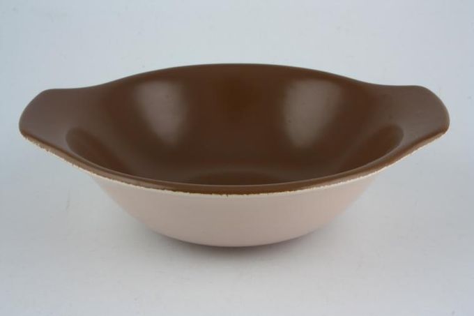Poole Mushroom and Sepia - C54 Soup / Cereal Bowl Eared - Shallow 6 3/4"