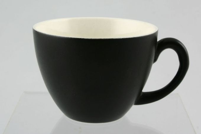 Poole Black Pebbles Coffee Cup 2 3/4 x 2"