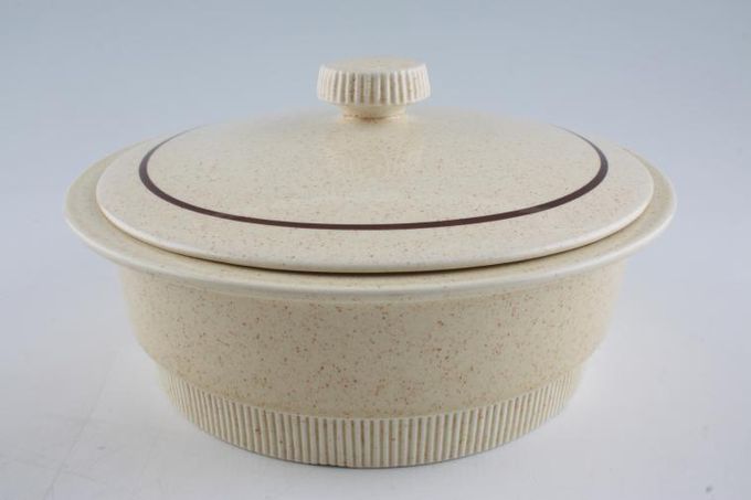 Poole Broadstone Vegetable Tureen with Lid line 1" from edge on lid 8 3/4"