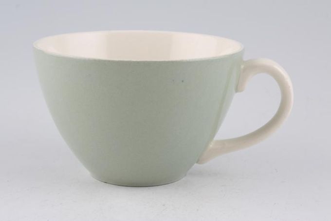 Poole Celadon Green Teacup Cream inside 3 5/8 x 2 1/4"