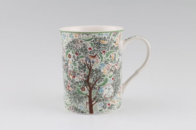 Portmeirion Enchanted Tree Mug straight sided full patterned  3 1/4 x 4"