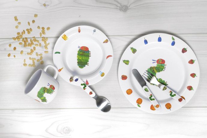 Portmeirion Very Hungry Caterpillar shaped party plate tray 