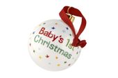 Portmeirion The Very Hungry Caterpillar by Eric Carle Bauble Baby 1st Xmas thumb 2