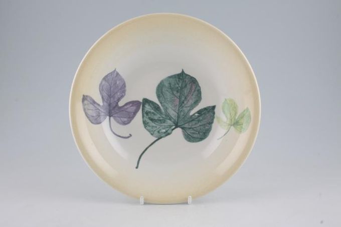 Portmeirion Seasons Collection - Leaves Pasta Bowl 3 Leaves - Cream 8 1/2"