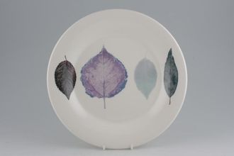 8.5" Portmeirion Dusk Purple Leaf White Salad Plate ~ Made In Britain s 