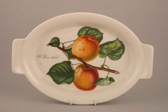 Portmeirion Pomona Serving Dish Shallow - Eared - The Roman Apricot 12 3/4 x 8 1/2"