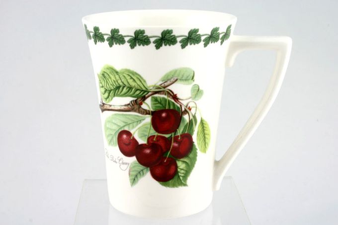 Portmeirion Pomona Mug The Late Duke Cherry - Garland around rim. 3 1/2 x 4 1/2"