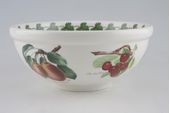 Portmeirion Pomona Serving Bowl Various Fruits on outer, Princess Of Orange Pear and leaves Inside 7 7/8" thumb 1