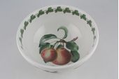 Portmeirion Pomona Serving Bowl Various Fruits on outer, Princess Of Orange Pear and leaves Inside 7 7/8" thumb 2