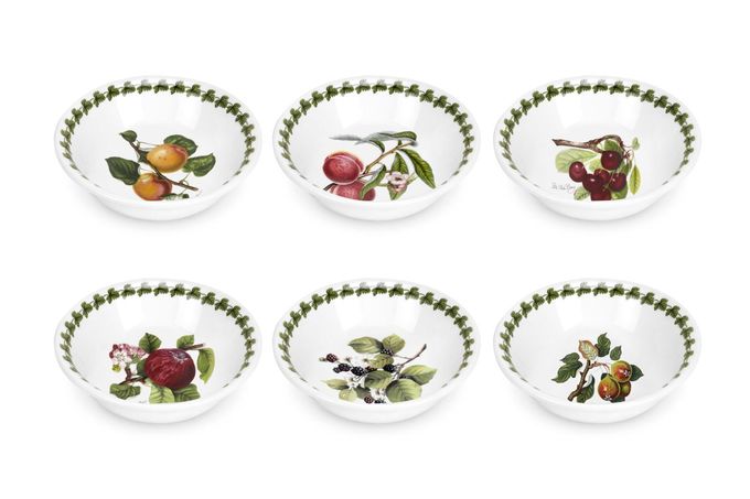 Portmeirion Pomona Bowl - Set of 6 Set of 6 Mixed Fruits 13cm