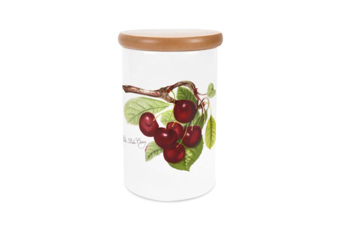 Portmeirion Pomona Storage Jar + Lid Cherry 4 1/4 x 6 1/4"