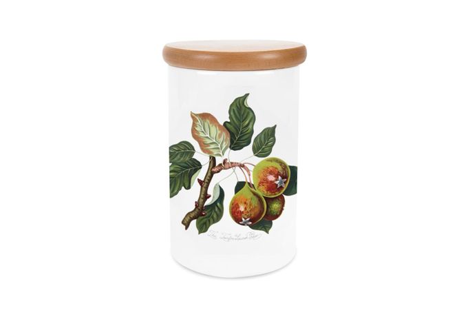 Portmeirion Pomona Storage Jar + Lid Pear 4 1/4 x 6 1/4"