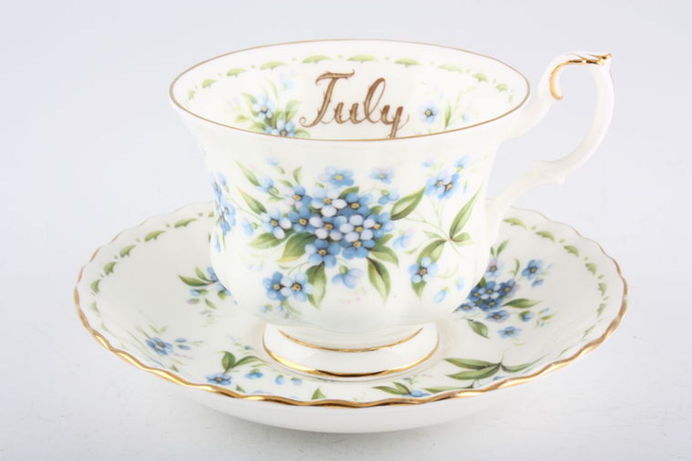 Royal Albert Flower of the Month Series - Montrose - July - Forget Me