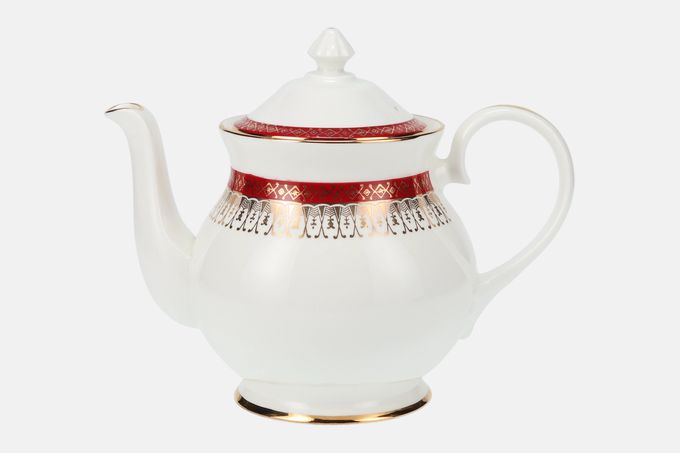 Royal Grafton Majestic - Red Teapot rounded body 1 3/4pt