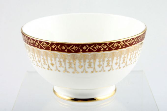 Royal Grafton Majestic - Red Sugar Bowl - Open (Coffee) round, footed 3 5/8"
