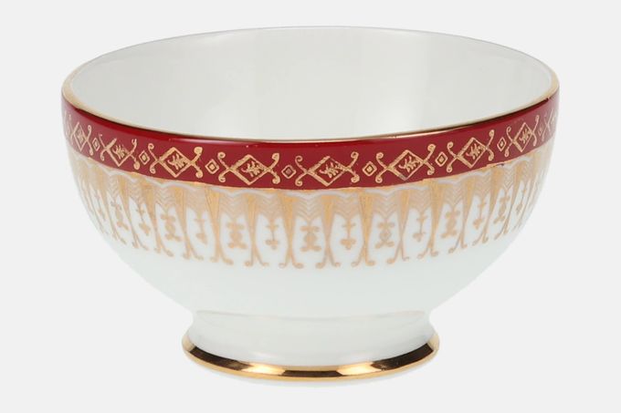 Royal Grafton Majestic - Red Sugar Bowl - Open (Coffee) small, round, footed 3 1/4"