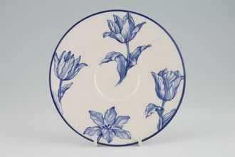 ROYAL STAFFORD  Blue Tulips Tulipa  Saucers  Plates  Made in England  6"  EUC 