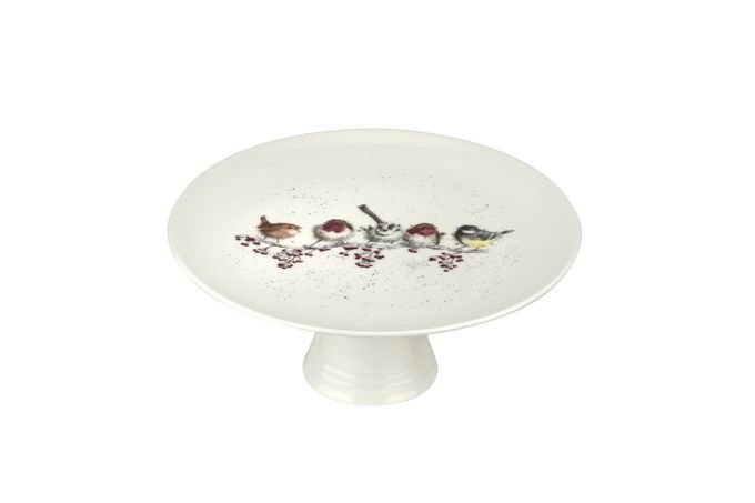 Royal Worcester Wrendale Designs Footed Cake Plate One Snowy Day 25cm