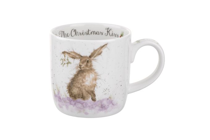Royal Worcester Wrendale Designs Mug The Christmas Kiss (hare) 310ml