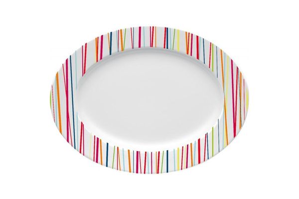 Thomas Sunny Day - Sunny Stripes Oval Plate / Platter 33cm